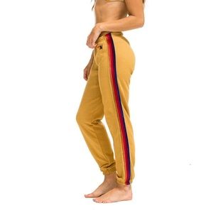 Aviator Nation | Sweatpants Khaki Velvet Stripe